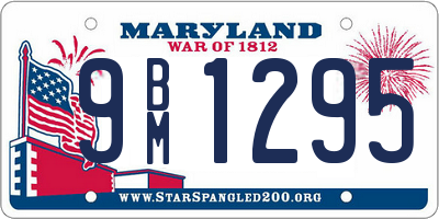 MD license plate 9BM1295