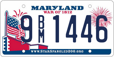 MD license plate 9BM1446