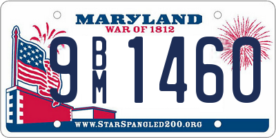 MD license plate 9BM1460