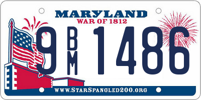 MD license plate 9BM1486