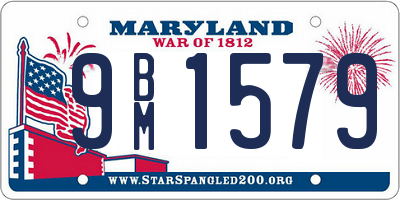 MD license plate 9BM1579