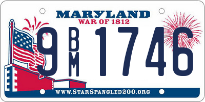 MD license plate 9BM1746