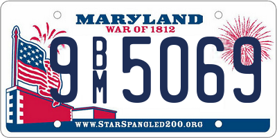 MD license plate 9BM5069