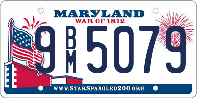 MD license plate 9BM5079