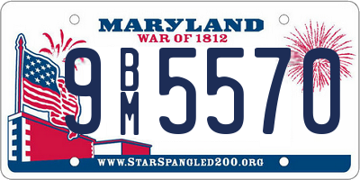 MD license plate 9BM5570