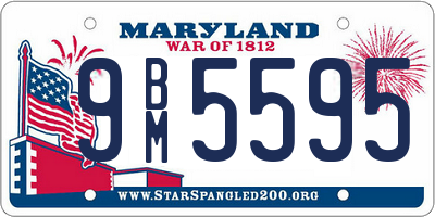 MD license plate 9BM5595