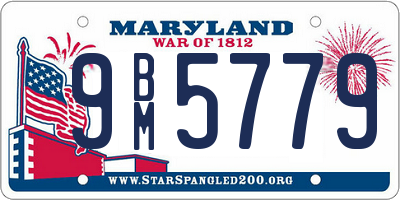 MD license plate 9BM5779