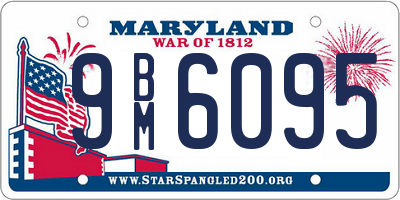 MD license plate 9BM6095
