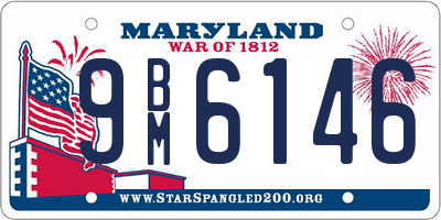 MD license plate 9BM6146