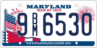 MD license plate 9BM6530