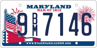 MD license plate 9BM7146