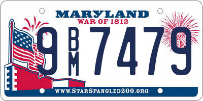 MD license plate 9BM7479