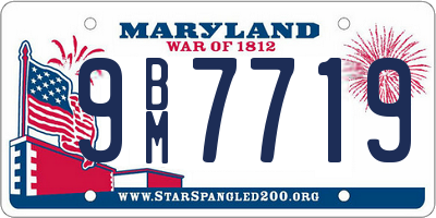 MD license plate 9BM7719