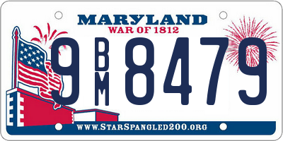 MD license plate 9BM8479