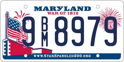 MD license plate 9BM8979