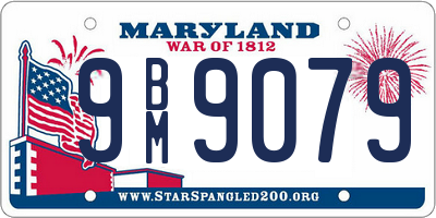 MD license plate 9BM9079