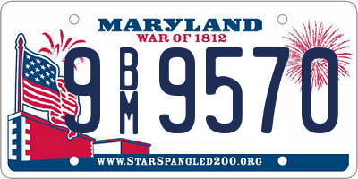 MD license plate 9BM9570