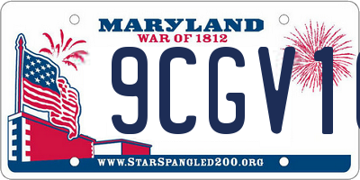 MD license plate 9CGV16