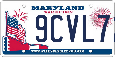 MD license plate 9CVL72