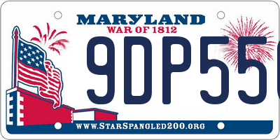 MD license plate 9DP550