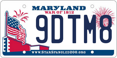 MD license plate 9DTM81