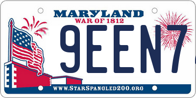 MD license plate 9EEN74