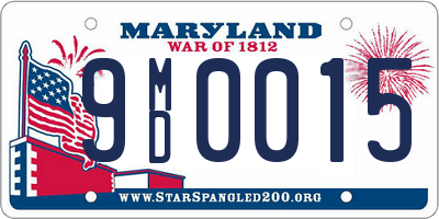 MD license plate 9MD0015