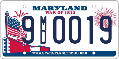 MD license plate 9MD0019