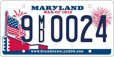 MD license plate 9MD0024