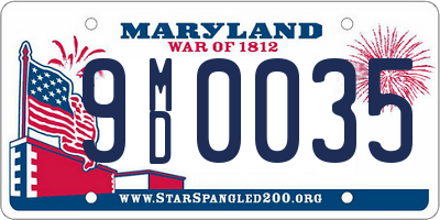 MD license plate 9MD0035