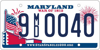 MD license plate 9MD0040