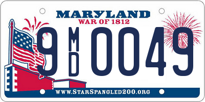 MD license plate 9MD0049