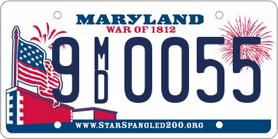 MD license plate 9MD0055