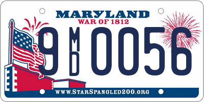 MD license plate 9MD0056