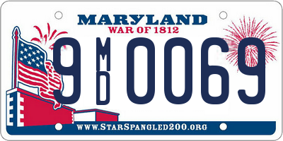 MD license plate 9MD0069