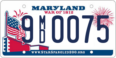 MD license plate 9MD0075