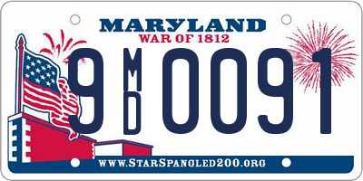 MD license plate 9MD0091