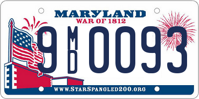 MD license plate 9MD0093