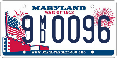 MD license plate 9MD0096