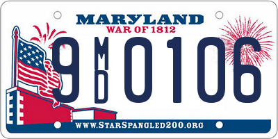 MD license plate 9MD0106