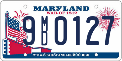 MD license plate 9MD0127