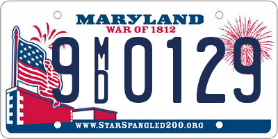 MD license plate 9MD0129