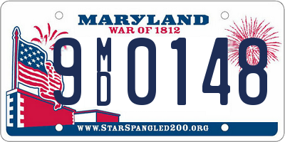 MD license plate 9MD0148