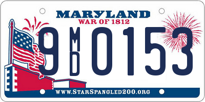MD license plate 9MD0153