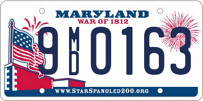 MD license plate 9MD0163