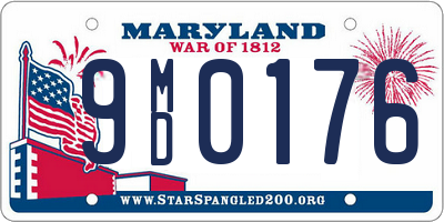 MD license plate 9MD0176