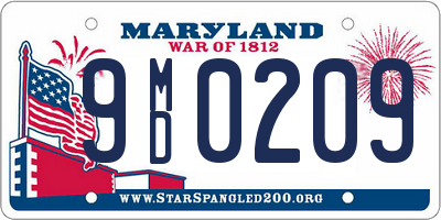 MD license plate 9MD0209