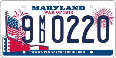 MD license plate 9MD0220