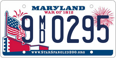 MD license plate 9MD0295