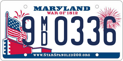 MD license plate 9MD0336